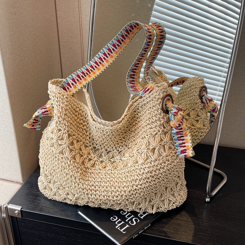 Tote Bag Beach - Damska torba plażowa w stylu wakacyjnym,