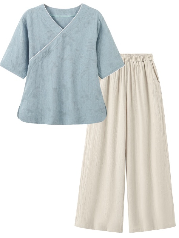 Linen Pant Wide - Nowy Chiński Styl Artystyczny Retro Bawełniano-Lniany
