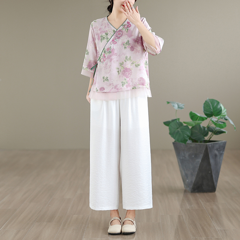 Elegancki zestaw damski: baweł – Linen Pant Wide recenzja i cena