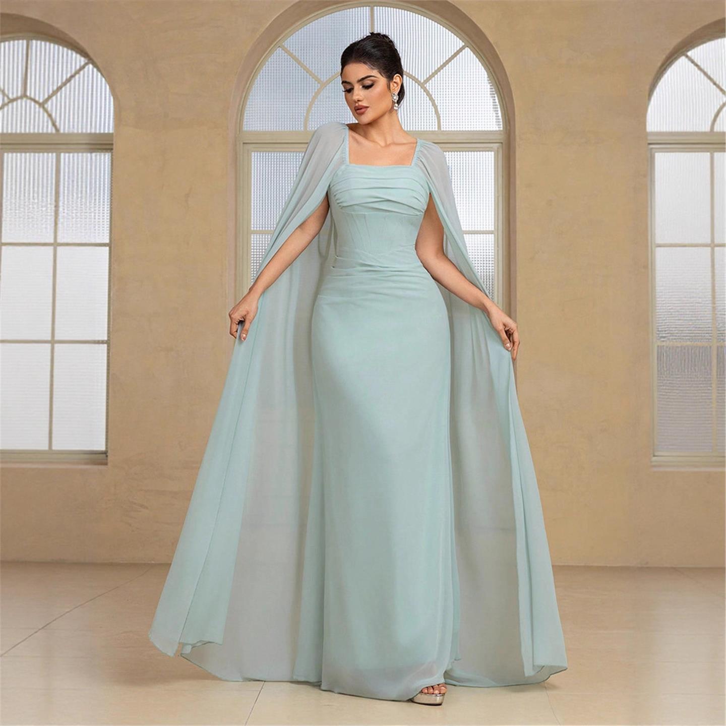 Elegancka długa suknia wieczor – Linen Dress Wrap recenzja i cena